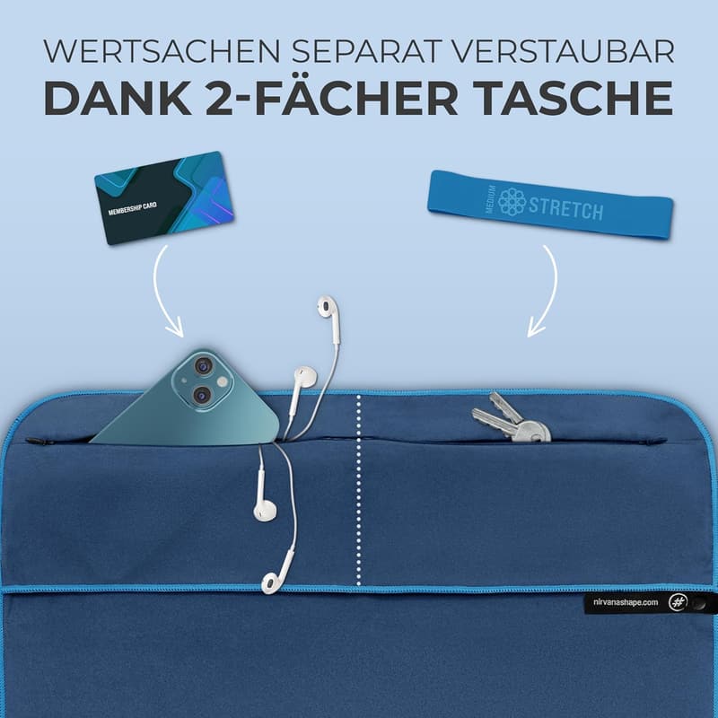 Fitness-Handtuch aus Mikrofaser mit Magnet-Clip für das Fitnessstudio