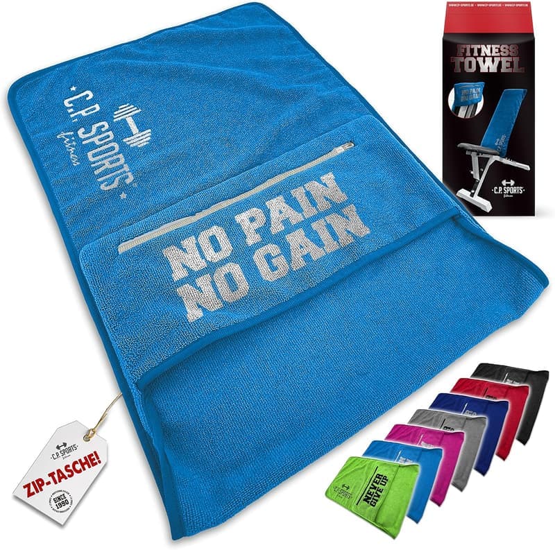Mikrofaser Fitnesshandtuch mit Tasche – extra weich und waschbar