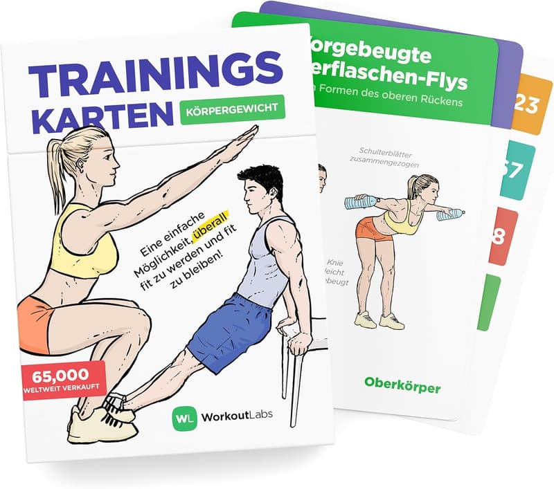 WorkoutLabs Trainingskarten: Körpergewichtsübungen für Home & Gym