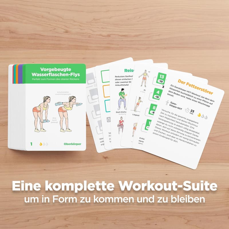 WorkoutLabs Trainingskarten: Körpergewichtsübungen für Home & Gym