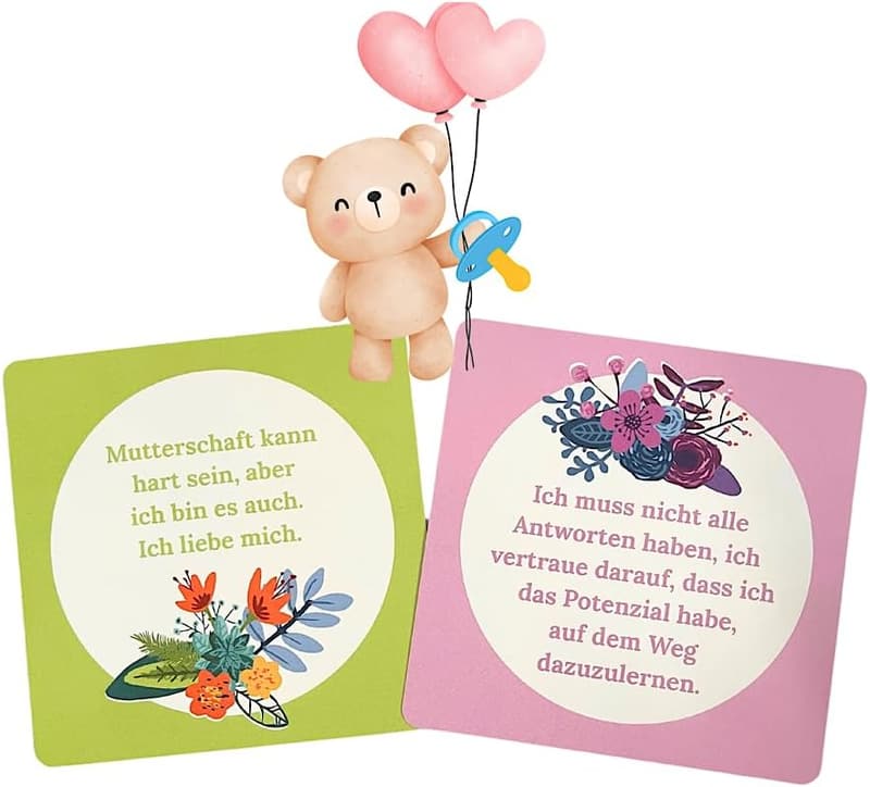 Affirmationskarten für neue Mütter - Geschenk zur Babyparty