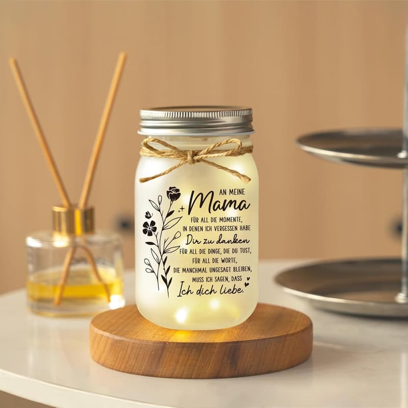 Personalisierte Nachtlichter für Mama – Geburtstags- und Muttertagsgeschenk