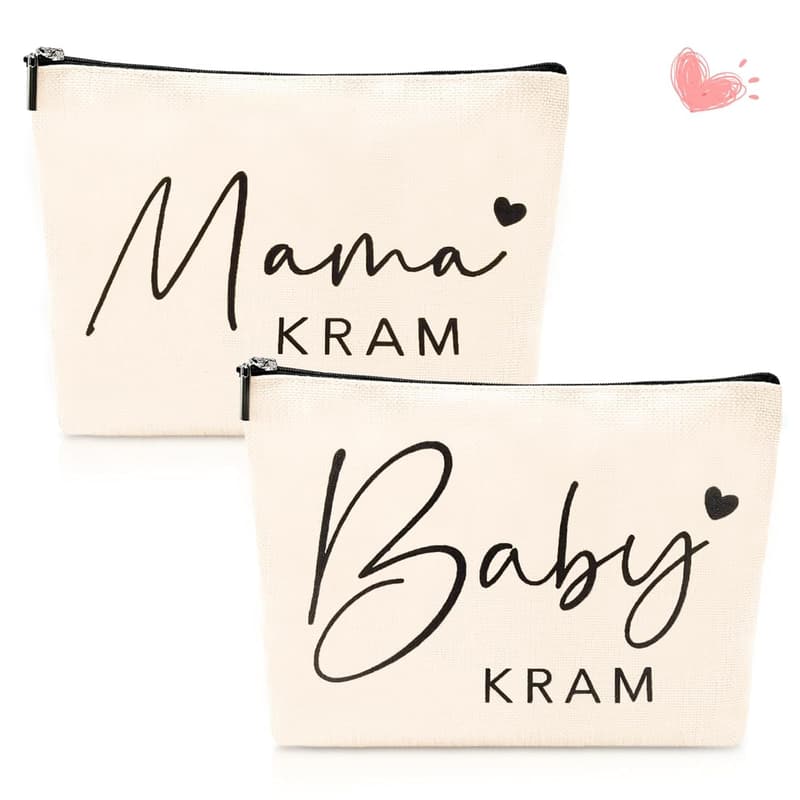 Geschenkset für werdende Mütter – Mama Beutel mit Reißverschluss