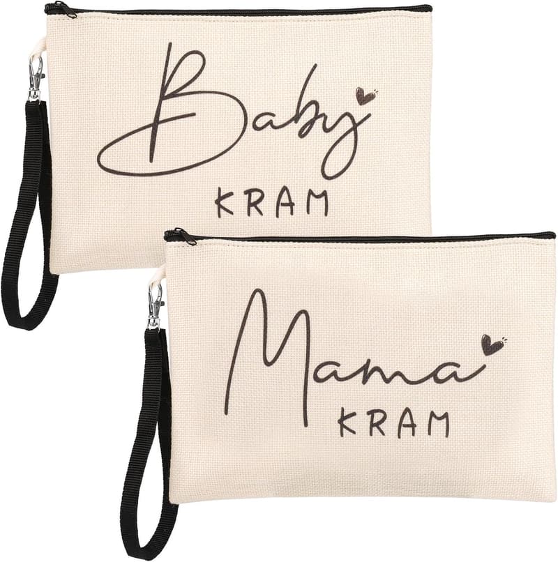 Geschenkset für werdende Mamas: Kosmetiktasche (2 Stück) zur Geburt