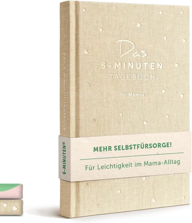 Muttertagsgeschenk: 6-Minuten-Tagebuch für Mama – Achtsamkeit & Selfcare