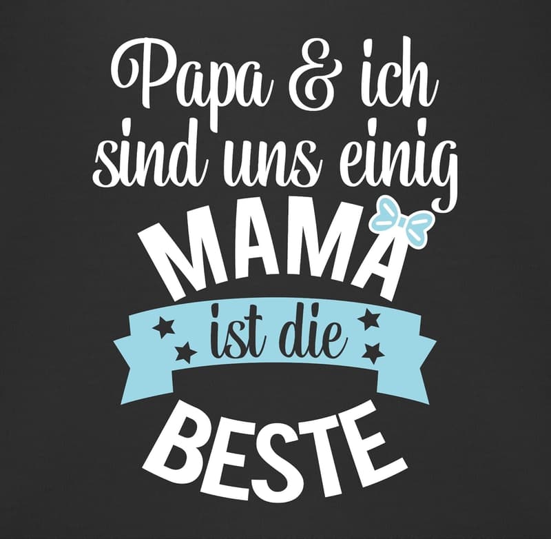 Mama ist die Beste - Baby Lätzchen