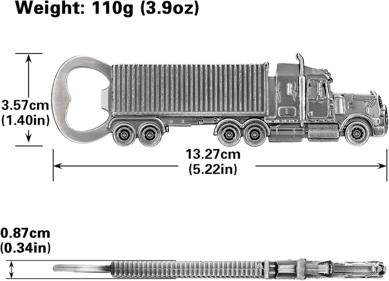 Personalisierter Flaschenöffner für Lkw-Fahrer als Vatertagsgeschenk