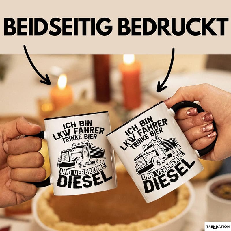 LKW Fahrer Tasse – Humorvoller Kaffee-Becher für Männer
