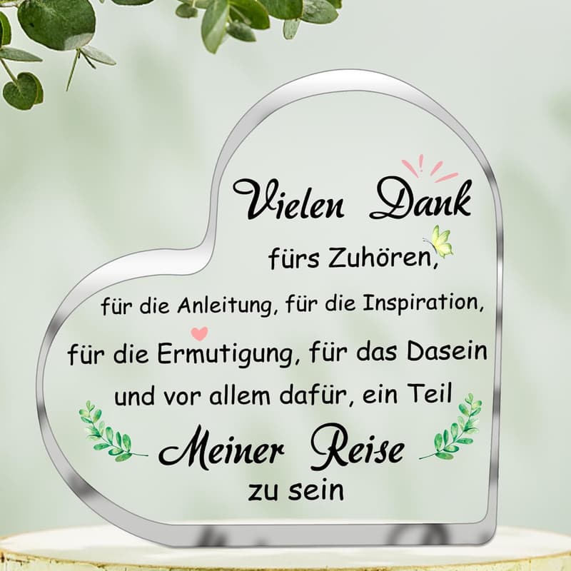 Dankeschön-Geschenk: Acryl-Kristall-Dekoration für Lehrer und Mitarbeiter