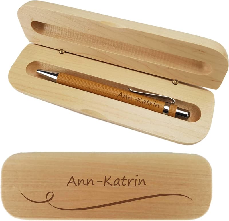 Personalisierter Kugelschreiber mit Gravur in Geschenkbox