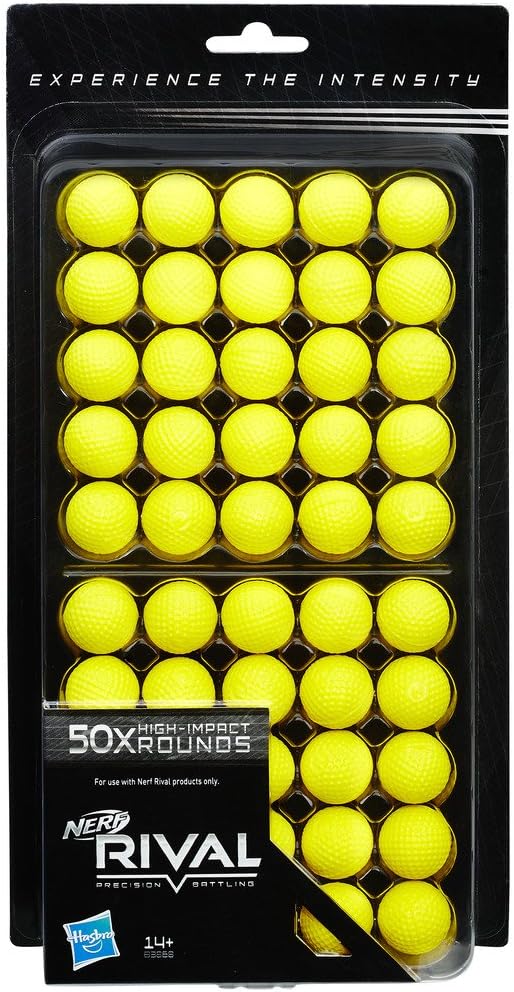 Nerf Rival 50 Ersatzminen, Mehrfarbig