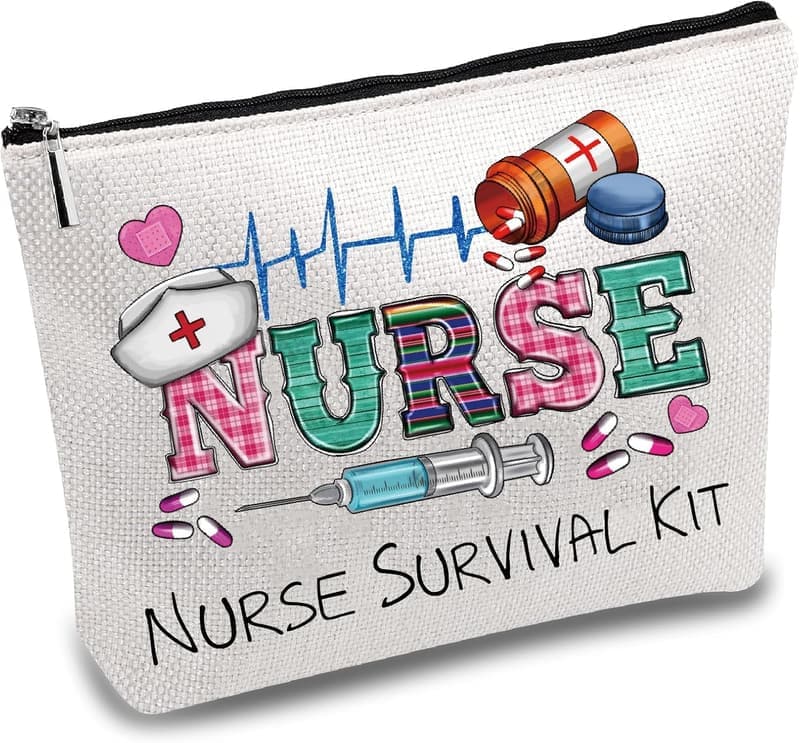 Krankenschwester Schminktasche aus Canvas – Praktisches Geschenk für Frauen