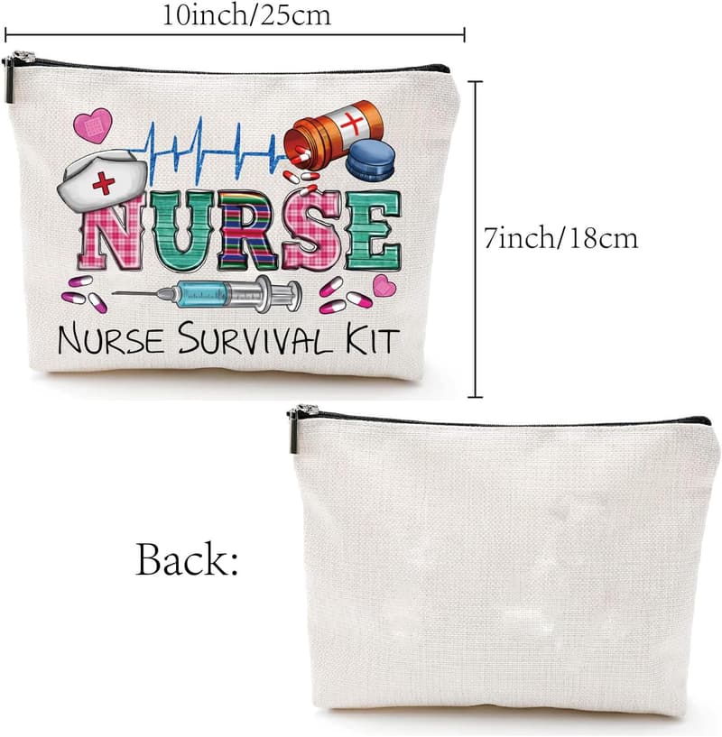 Krankenschwester Schminktasche aus Canvas – Praktisches Geschenk für Frauen