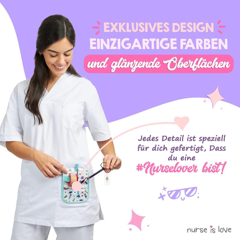 Traumascissor für Pflegekräfte – Scharfe Edelstahl-Verbandsschere mit buntem Design