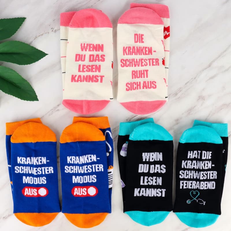 Socken für Frauen 60. Geburtstag – Geschenkidee für Krankenschwestern
