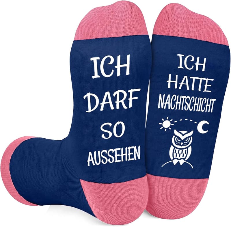 Lustige Baumwoll-Socken für Frauen 39-42 – Geschenk zum Geburtstag oder Weihnachten