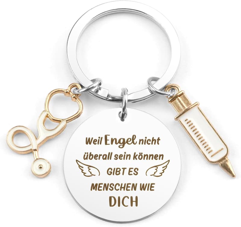 Geschenkidee für Krankenschwestern: Personalisierter Schlüsselanhänger