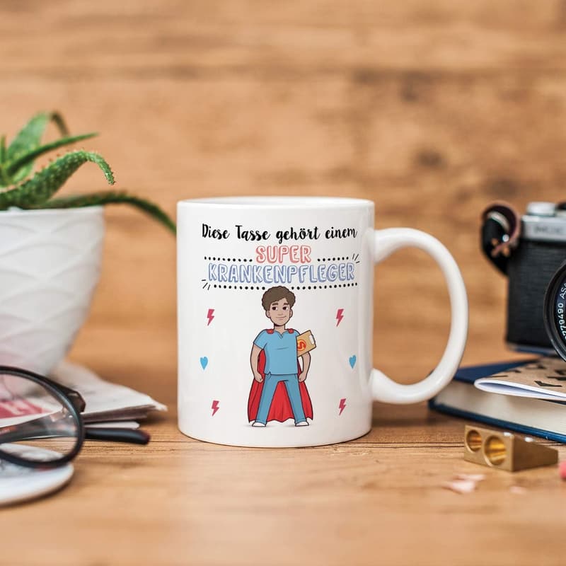 Geschenk für Krankenpfleger - Lustige Keramiktasse 350 ml