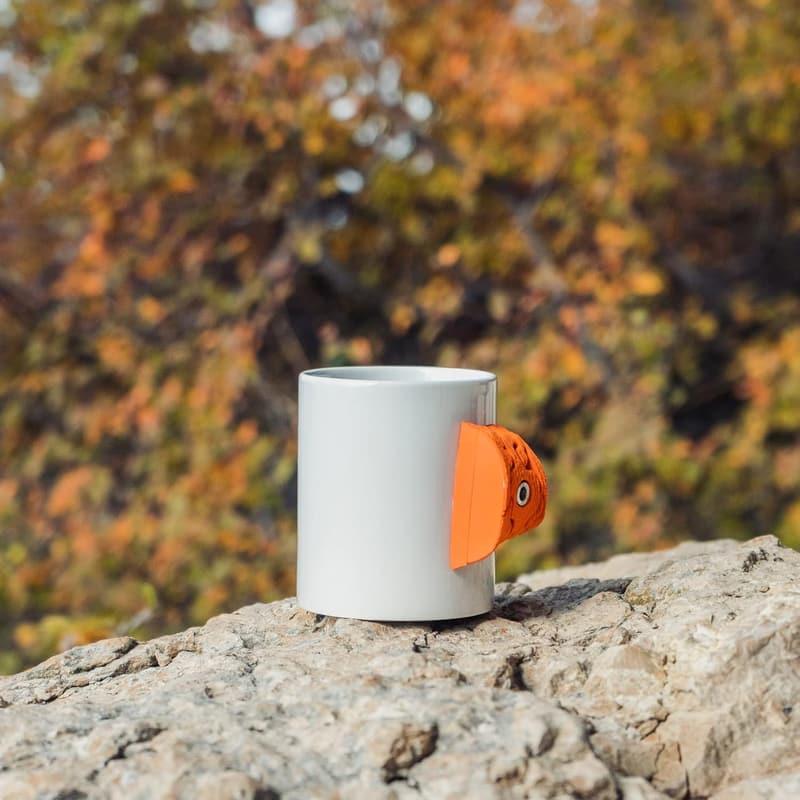 Klettertasse mit Klettergriff - Orange für Abenteuerlustige