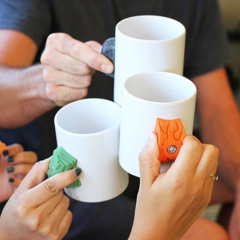 Klettertasse mit Klettergriff - Orange für Abenteuerlustige