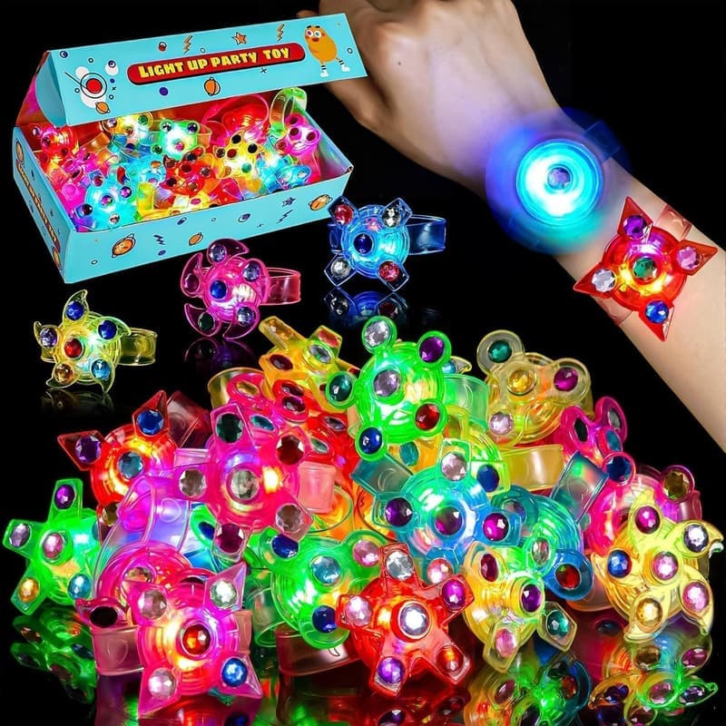 Leuchtende LED Armbänder für Kindergeburtstag – 24er Set