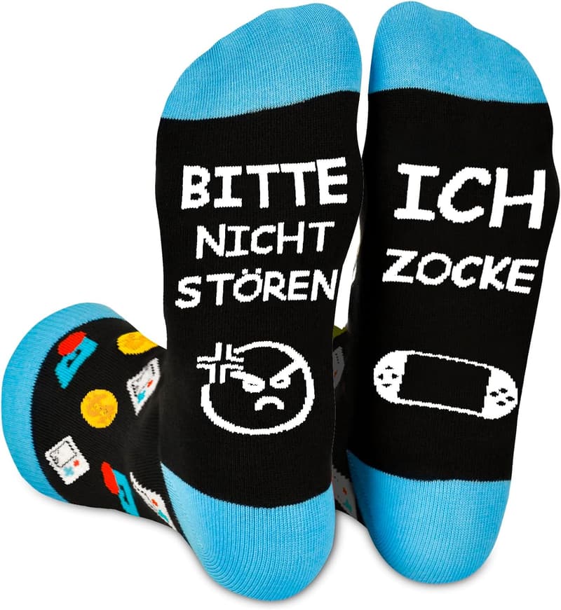 Lustige Gaming-Socken für Gamer - 
