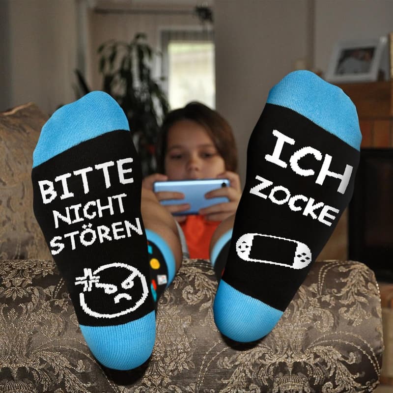 Lustige Gaming-Socken für Gamer - 