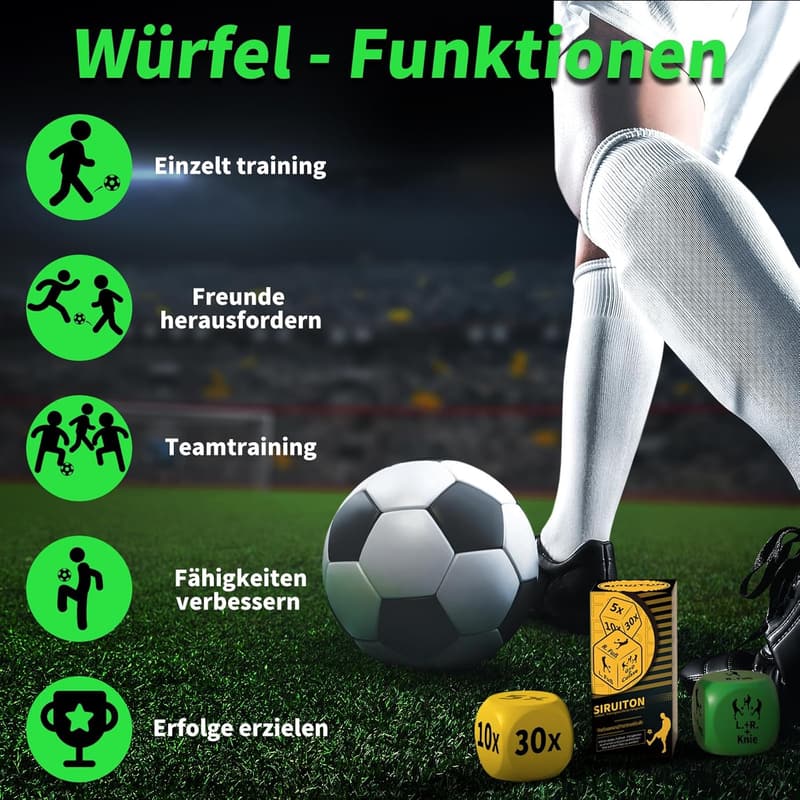 Fußball-Trainingswürfel (2 Stück) – Tragbare Trainer für Jungen und Mädchen