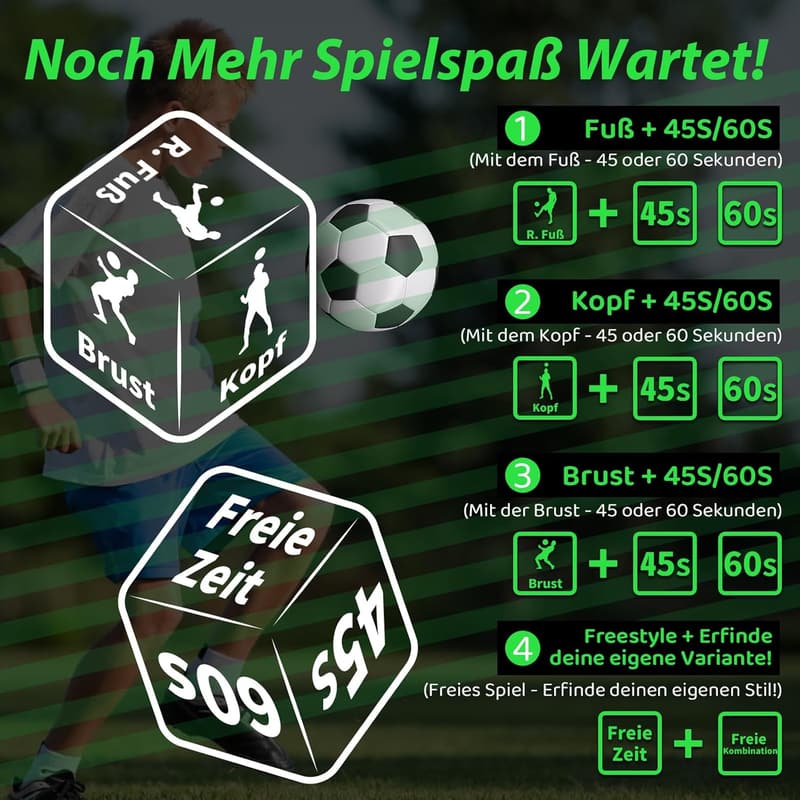 Fußball-Trainingswürfel (2 Stück) – Tragbare Trainer für Jungen und Mädchen