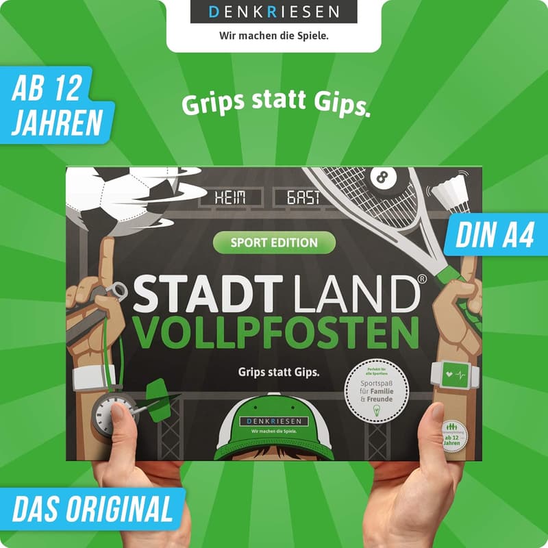 DENKRIESEN Stadt Land Fluss - Sport Edition für kreative Mannschaftsabende