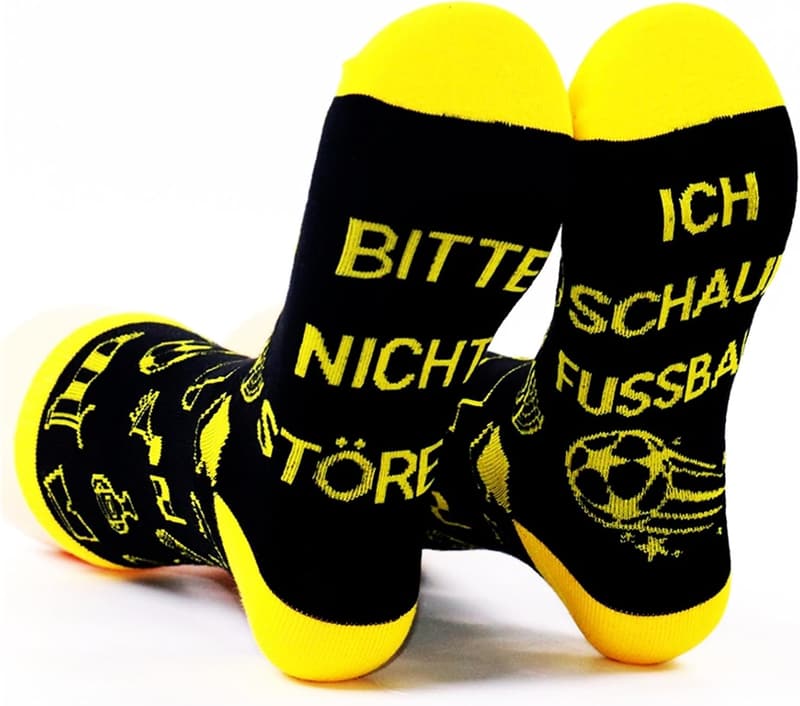 Lustige Fußballsocken für Männer - Geschenke zum Vatertag und Geburtstag