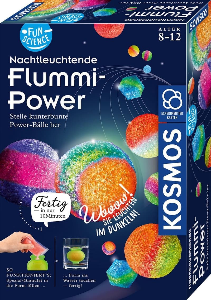 Nachtleuchtende Flummi-Power: Experimentierset für Einsteiger
