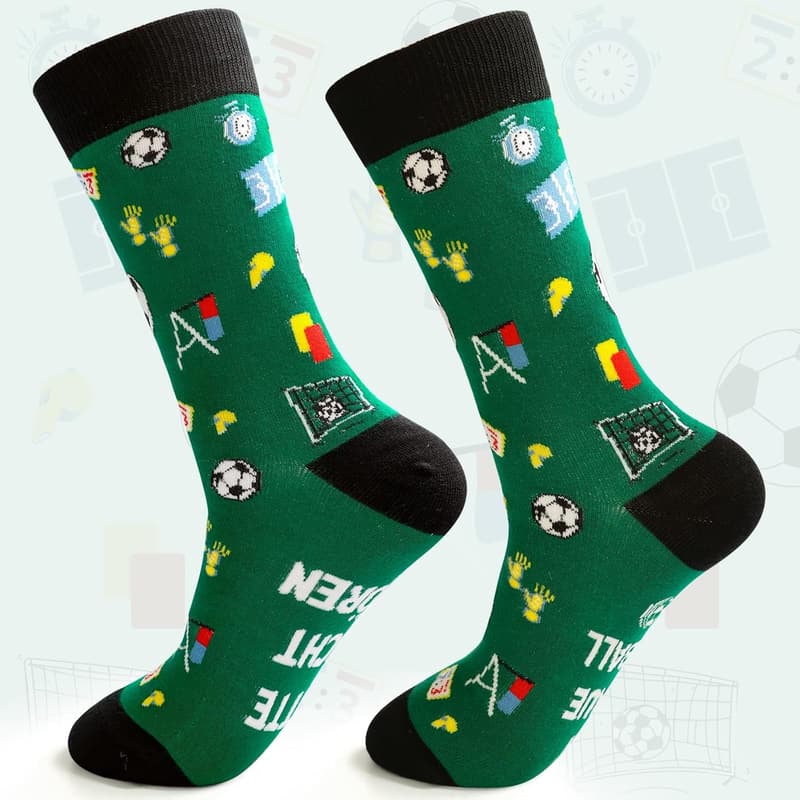 Lustige Fußballsocken mit Spruch für Männer