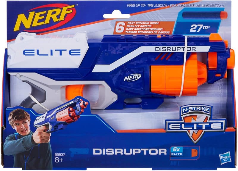NERF N-Strike Elite Disruptor Spielzeugblaster mit Trommelmagazin
