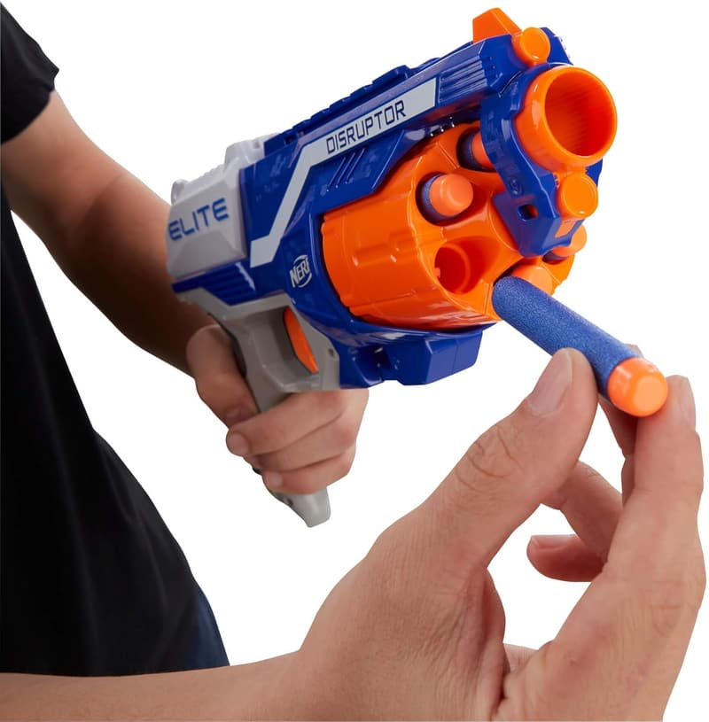 NERF N-Strike Elite Disruptor Spielzeugblaster mit Trommelmagazin