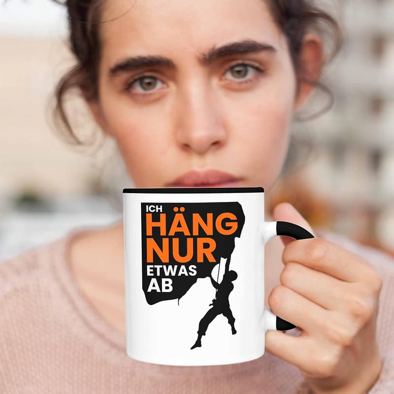 Lustige Kletter-Tasse für Boulder-Fans – 
