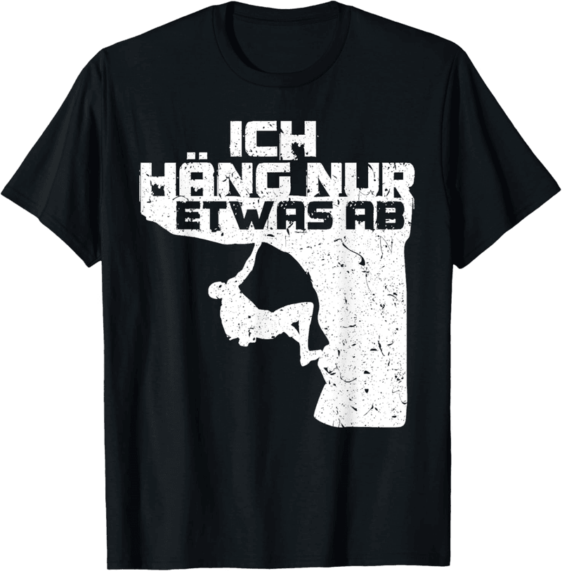 Kletterer Geschenk T-Shirt für Bouldern und Klettern