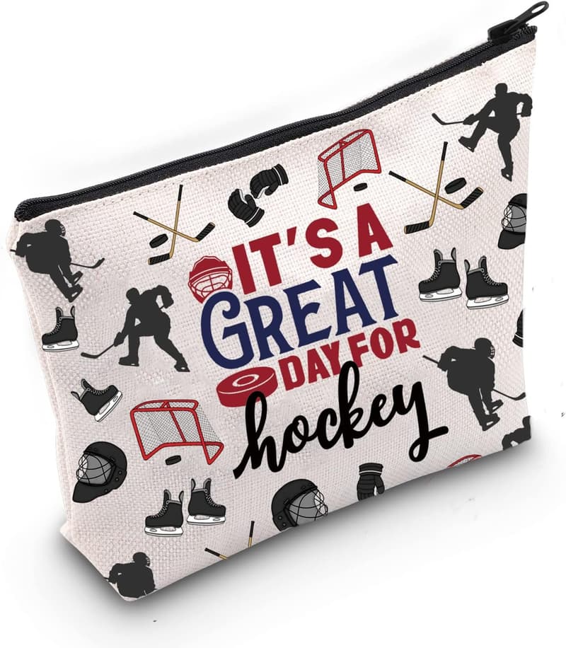 Hockey-Geschenk für Mädchen – Kosmetiktasche mit Hockey-Motiv