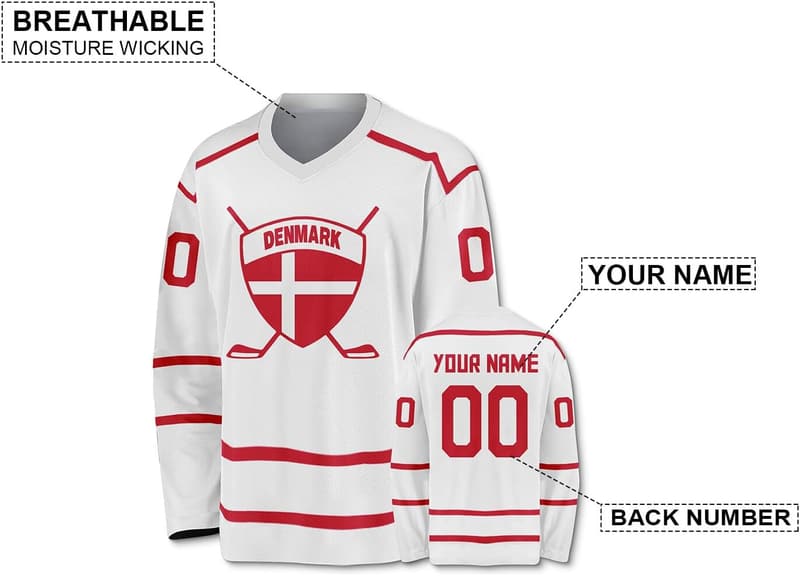 Personalisierte Hockey-Trikots mit Namen und Nummer für Sportliebhaber