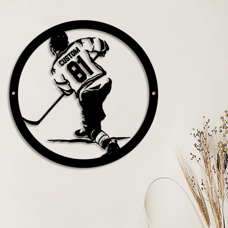 Personalisierte Hockey-Neonlampe mit Namen – ideales Geschenk für Kinder
