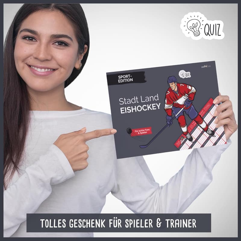 Eishockey-Quizspiel für Spieler und Trainer - 50 Blatt Din A4