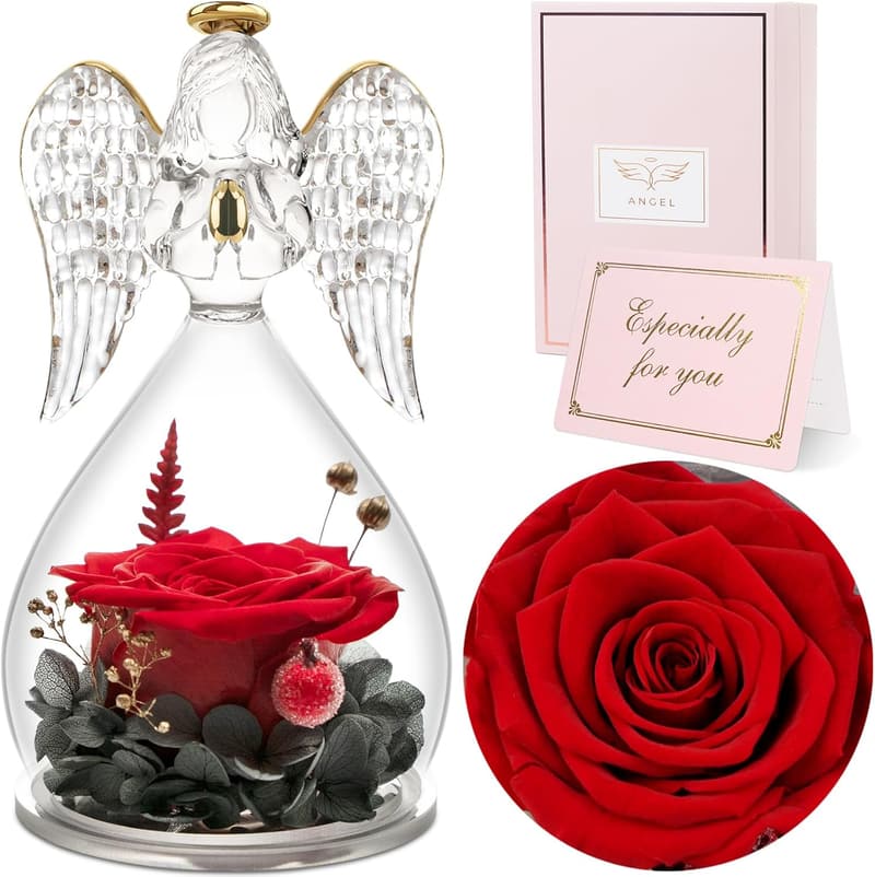Ewige Rosenengel-Figur als Muttertagsgeschenk für Mama