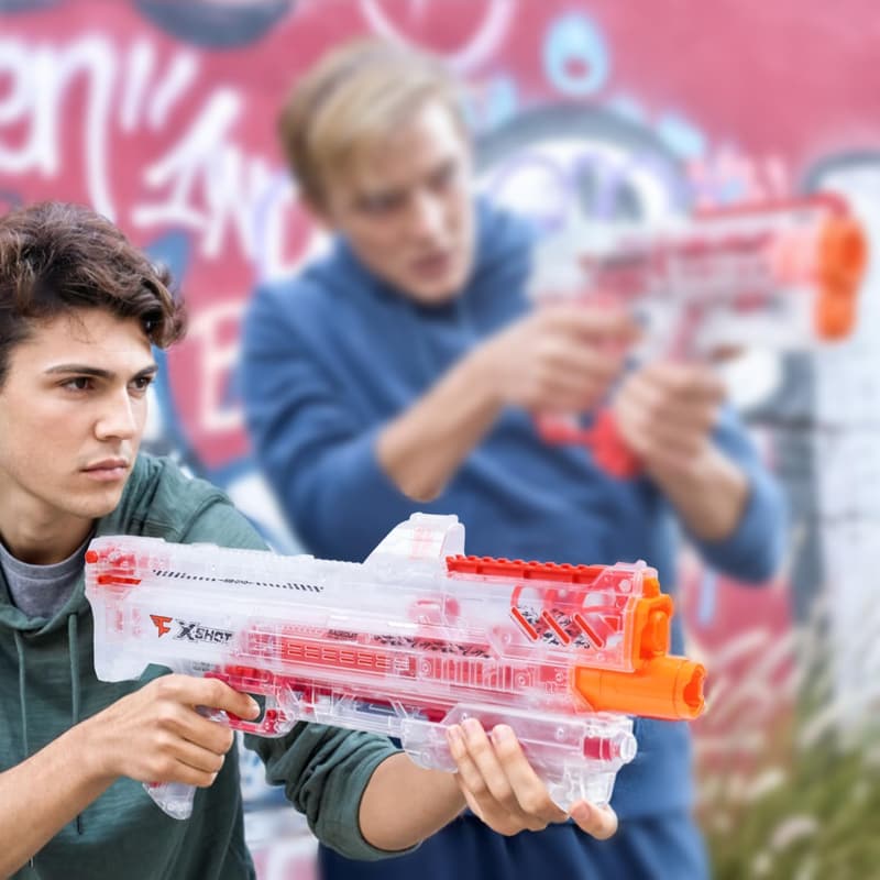 X-Shot Chaos Ragequit - Transparenter Blaster mit 24 Kugeln