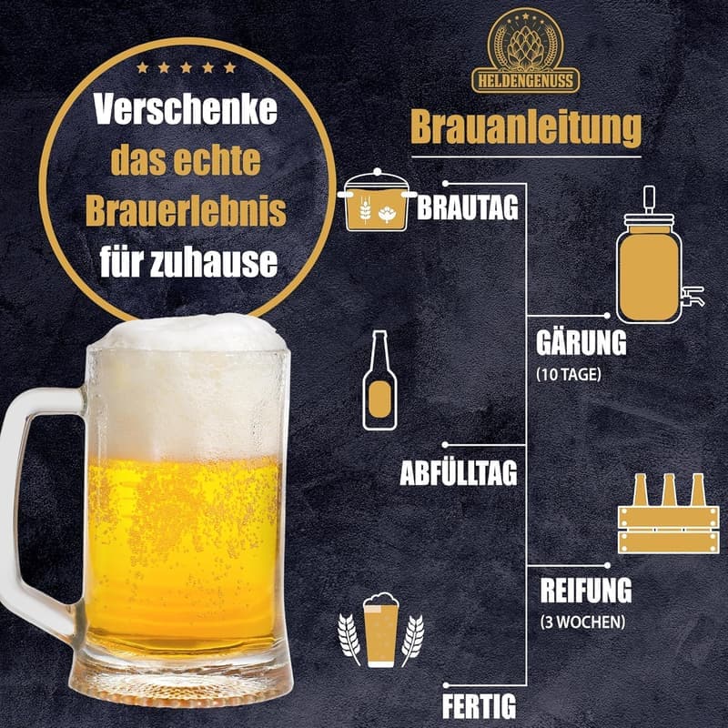 Bierbrauset IPA - 5L Pale Ale mit Videoanleitung für Männer