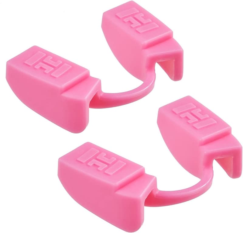 Powerlifting Mundstück für Fitness, 2er Pack Pink