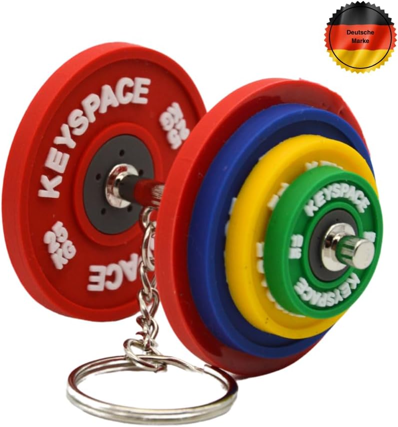 Fitness Schlüsselanhänger für Männer - Hantel Design als Geschenk