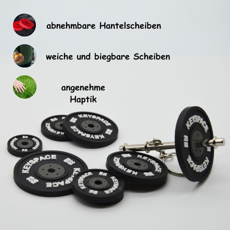 Fitness Schlüsselanhänger für Männer - Hantel Design als Geschenk