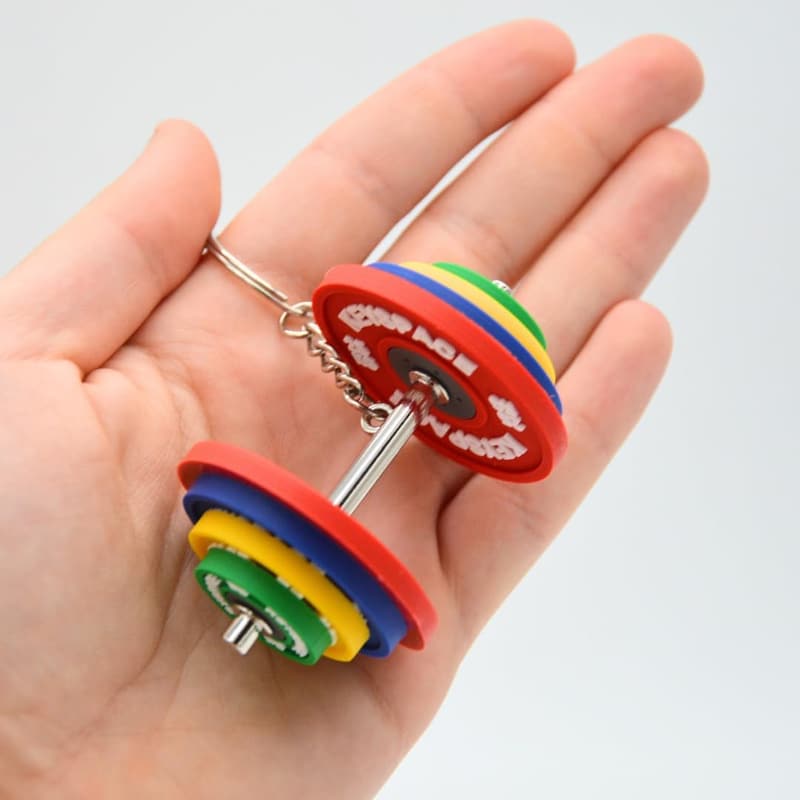 Fitness Schlüsselanhänger für Männer - Hantel Design als Geschenk