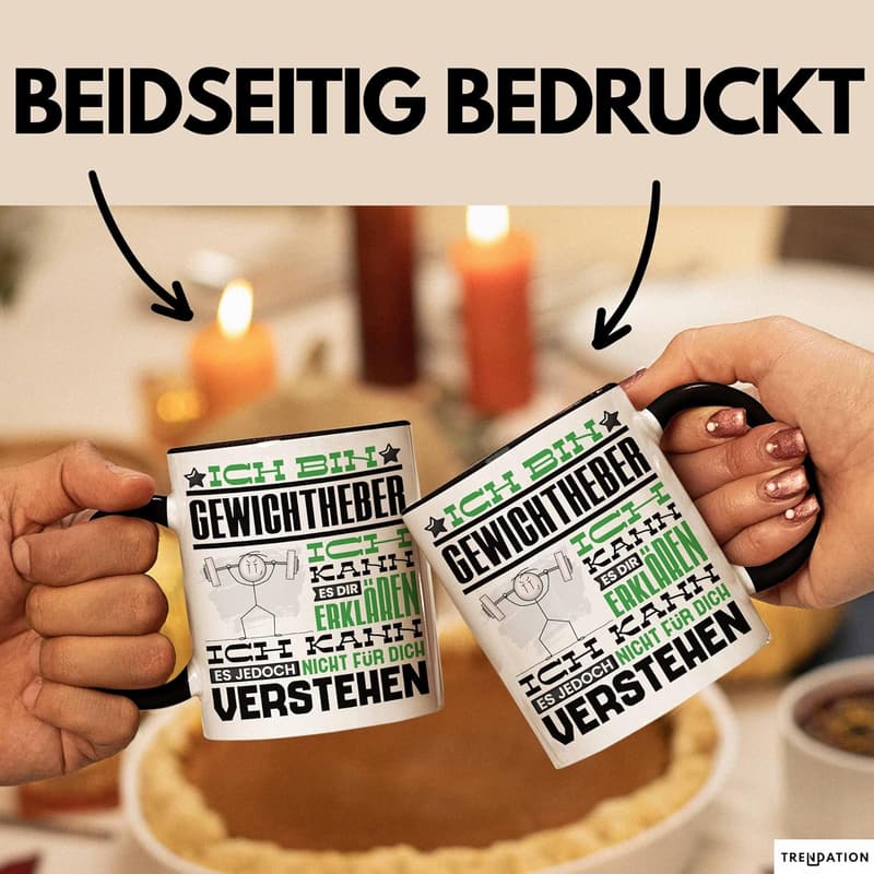 Lustige Kaffeetasse für Gewichtheber – 