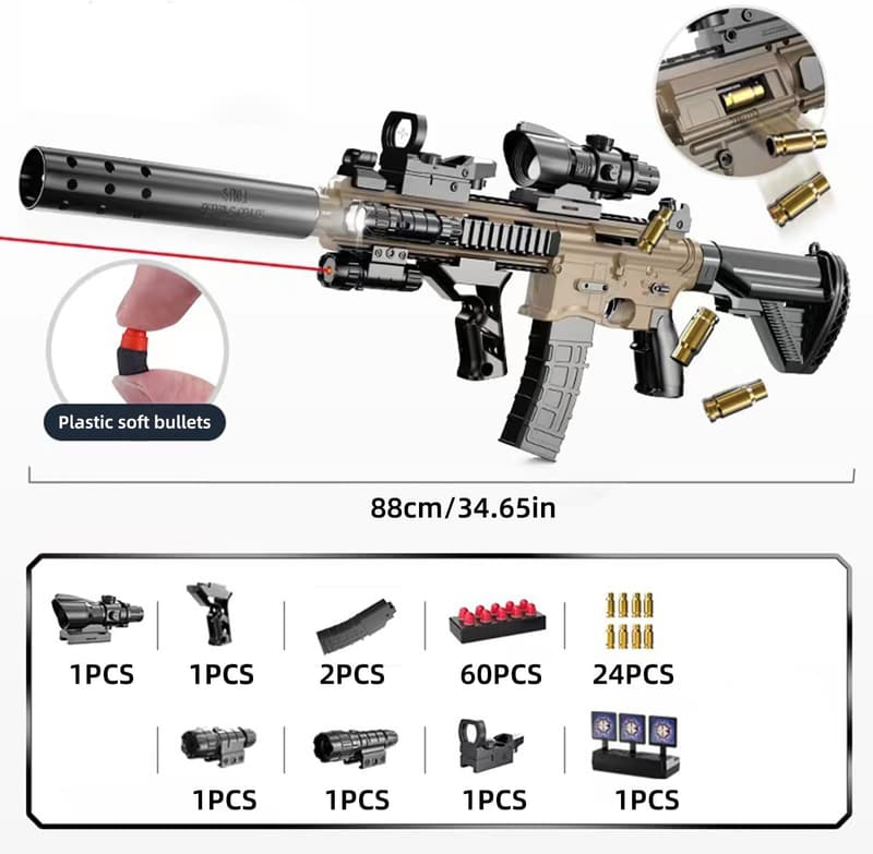 Automatische Soft Bullet Spielzeugpistole M416 für Kinder ab 14 Έτη